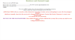 Desktop Screenshot of databases.pennhighlands.edu