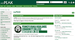 Desktop Screenshot of my.pennhighlands.edu